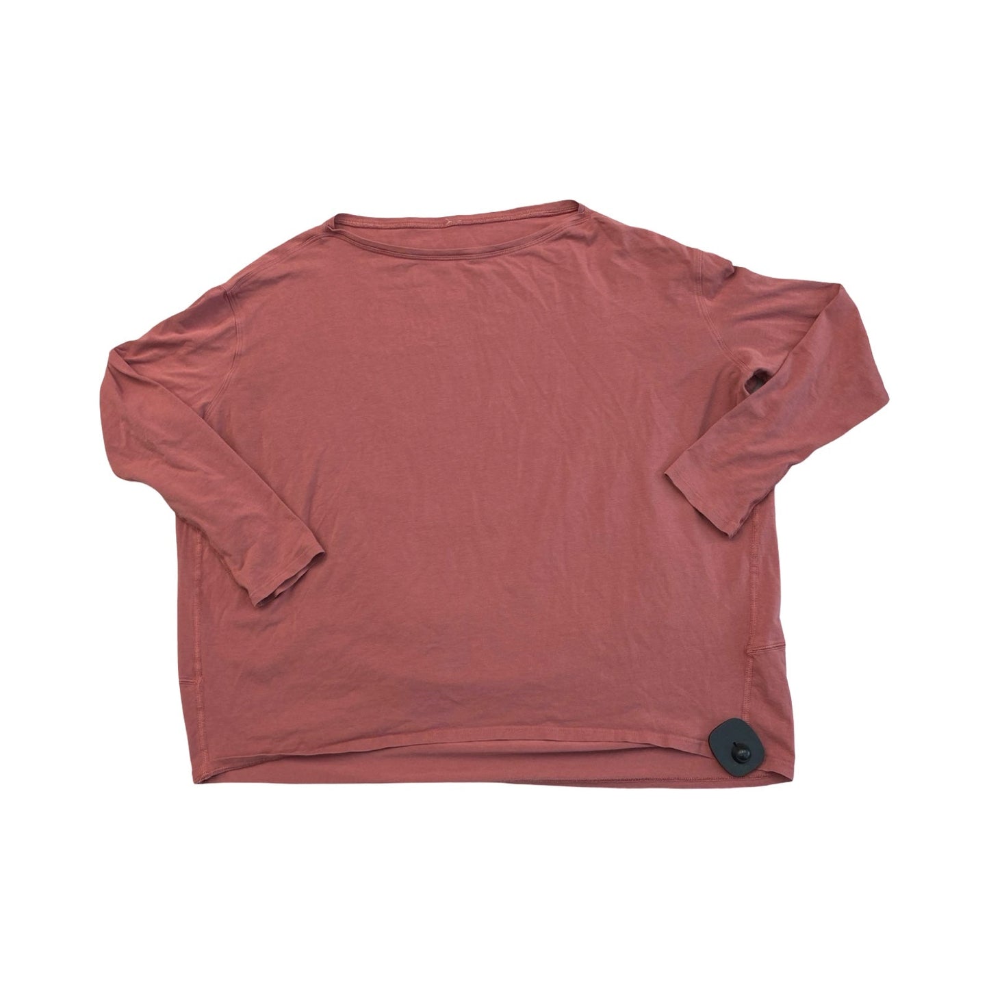 Athletic Top Ls Collar By Lululemon In Pink, Size:M