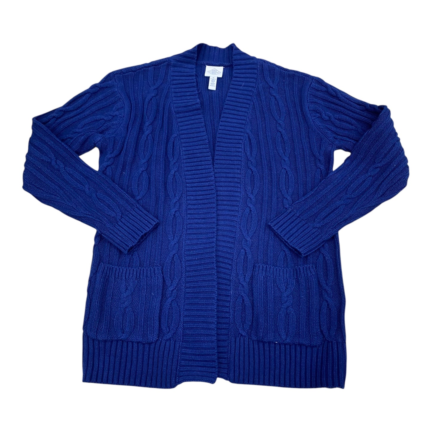 Sweater Cardigan By St Johns Bay In Blue, Size:M