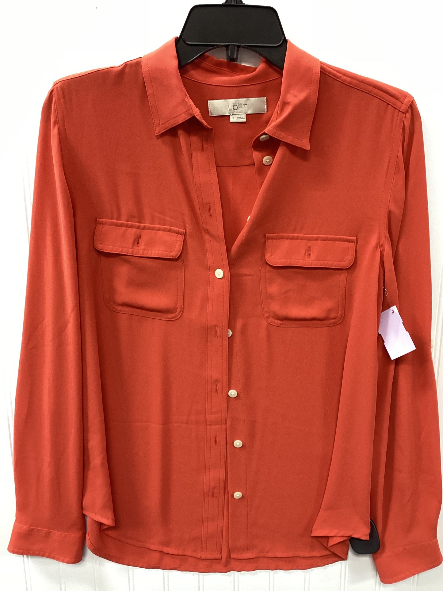 Top Ls By Loft In Orange, Size:S