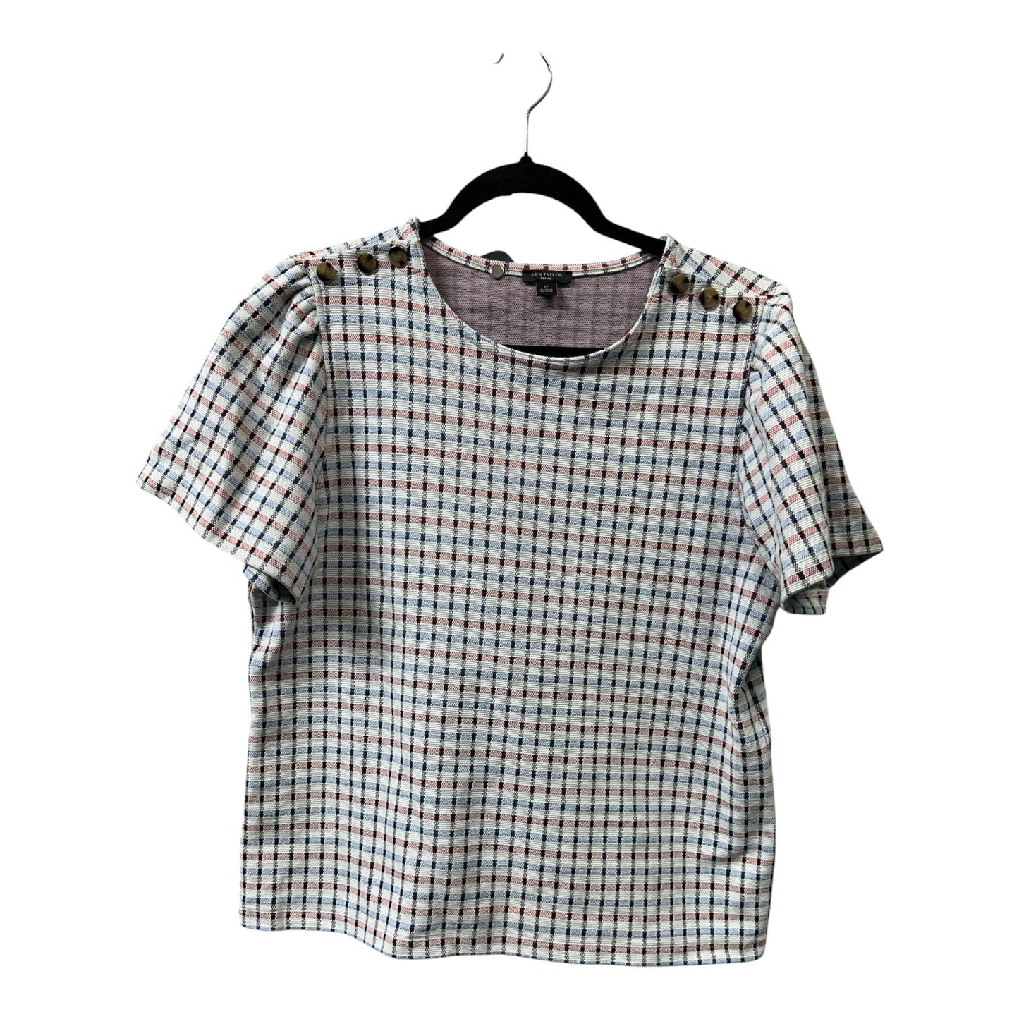 Top Ss By Ann Taylor In Blue Red & White, Size:Lp