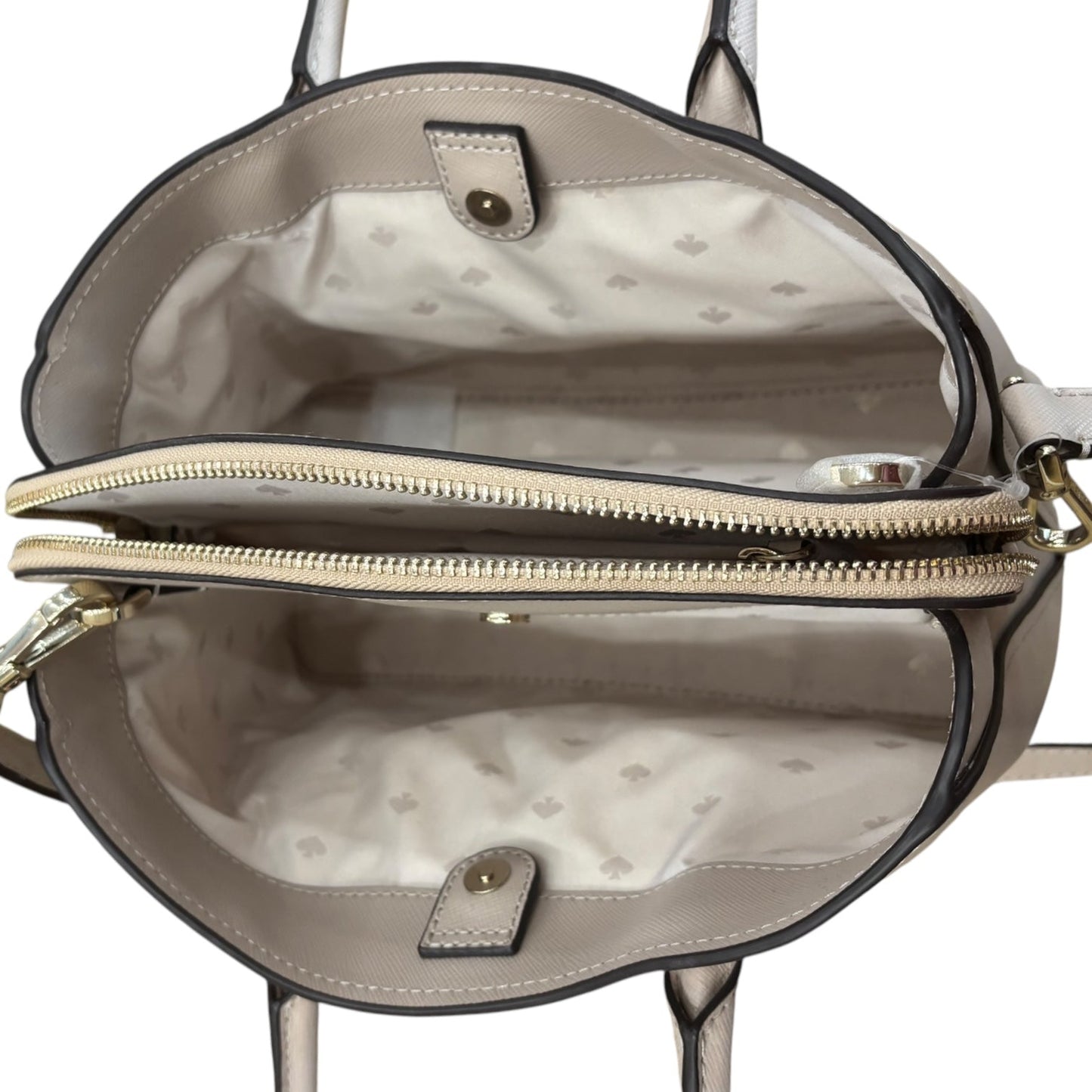 Handbag Designer By Kate Spade In Beige, Size:Small