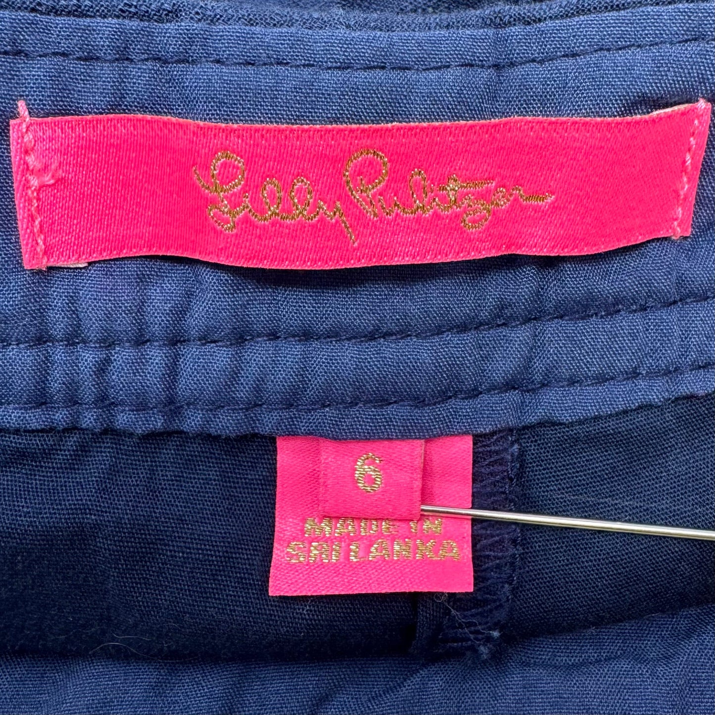 Skort Designer By Lilly Pulitzer In Navy, Size: 6