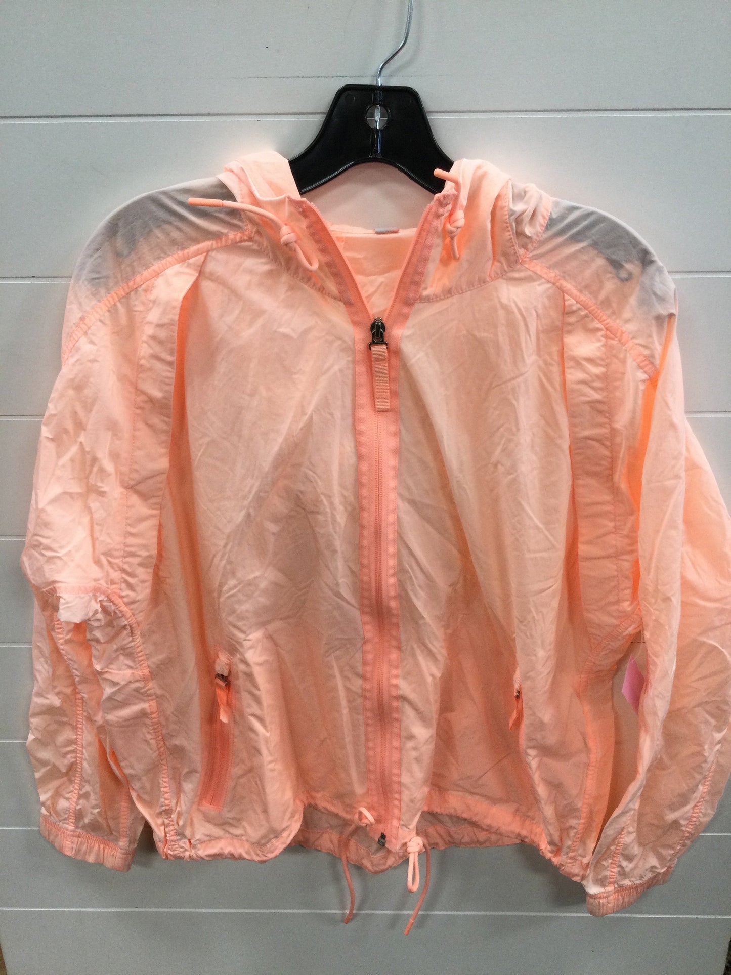 Athletic Jacket By Athleta In Orange, Size:M