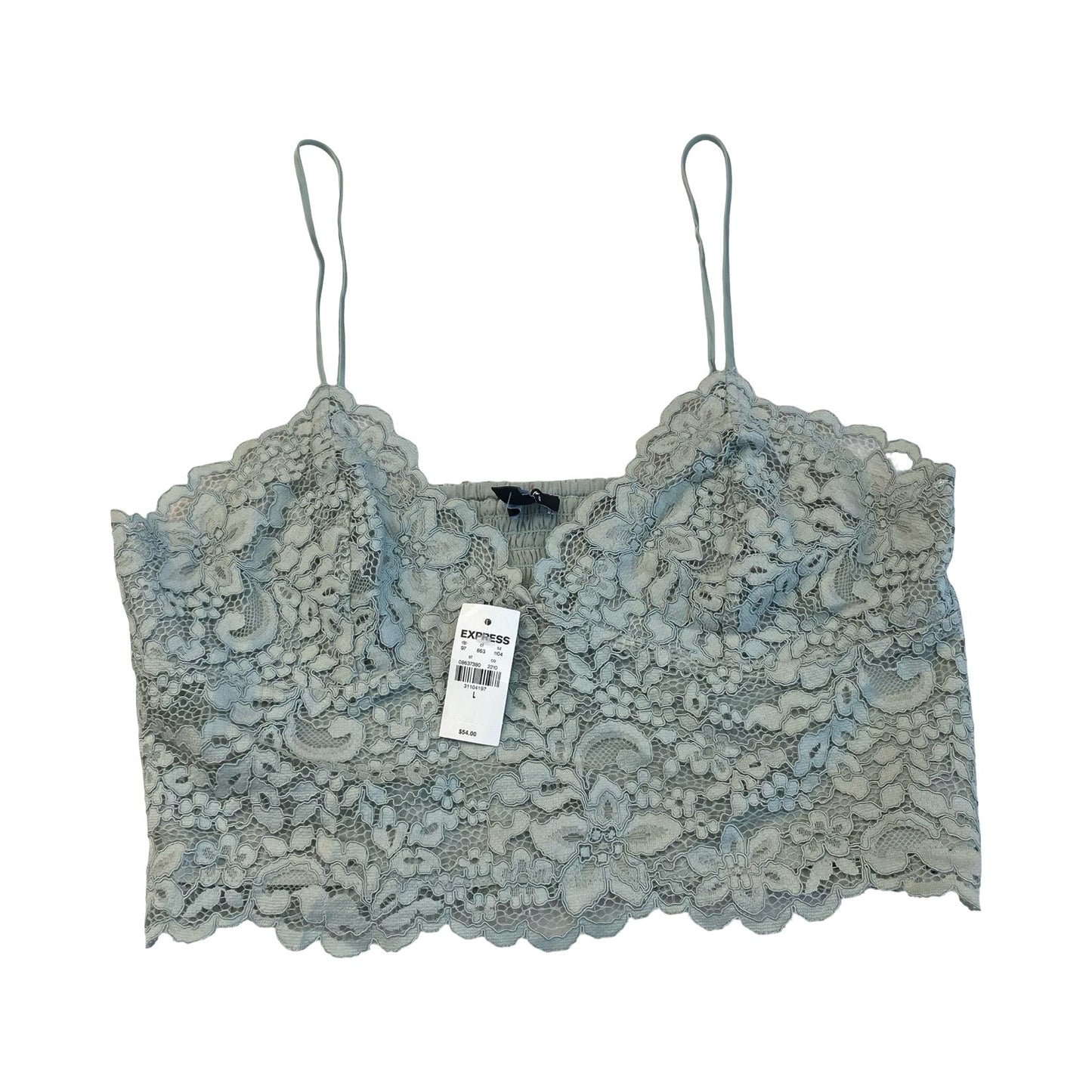 Bralette By Express In Green, Size:L