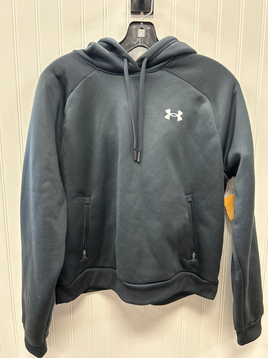 Athletic Sweatshirt Hoodie By Under Armour In Black, Size:L