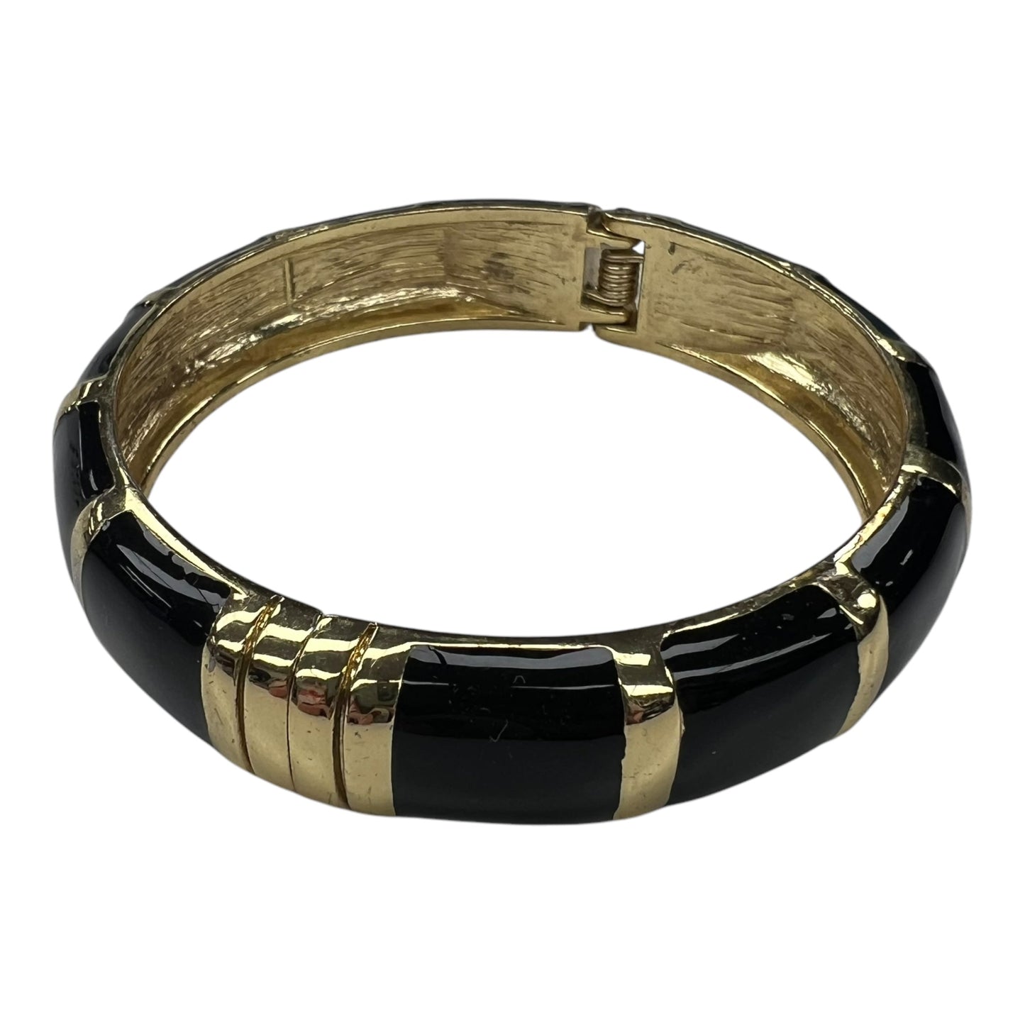 Bracelet Cuff By Cmf In Black & Gold