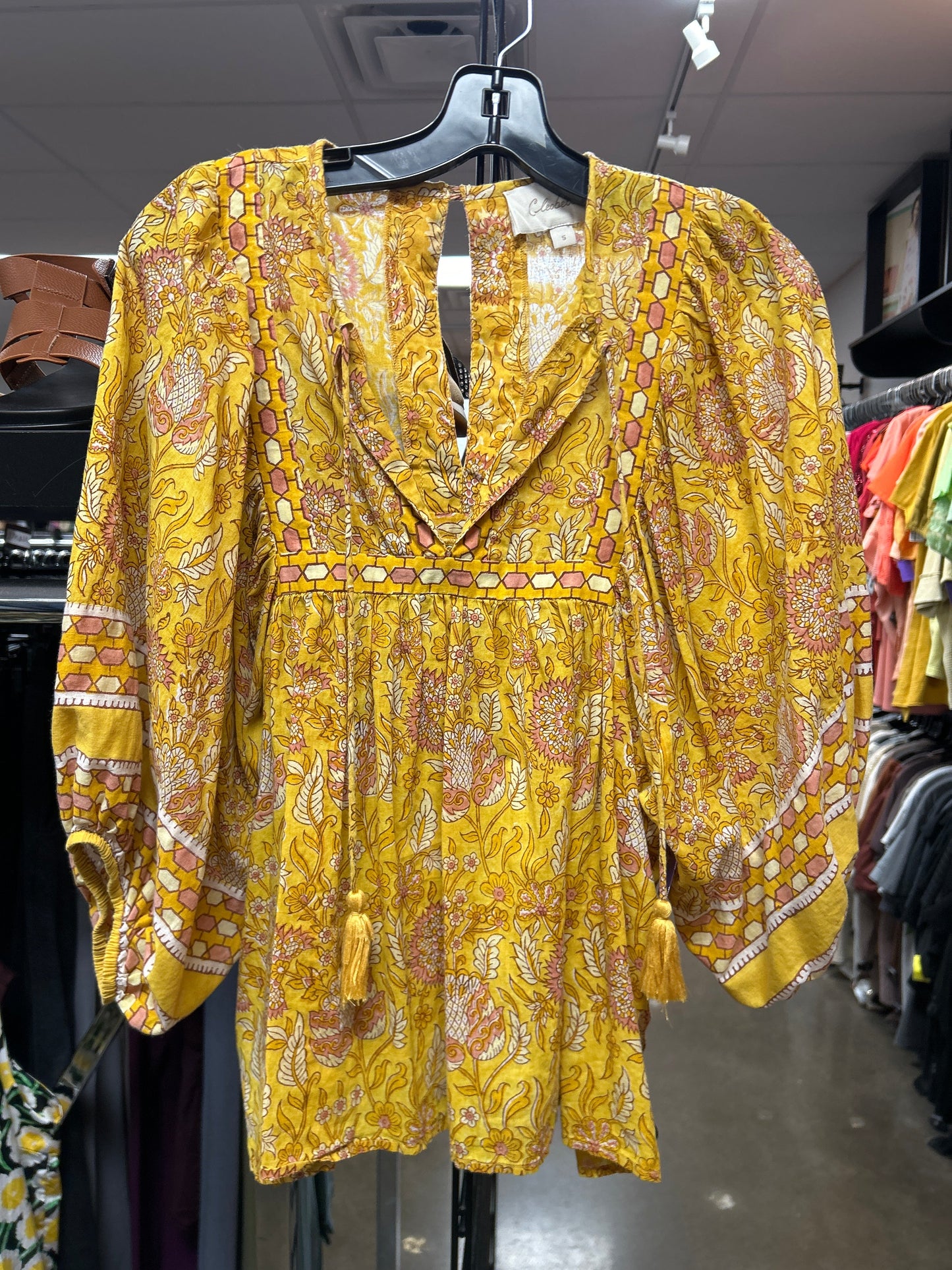 Top Ss By Cleobella In Yellow, Size:S