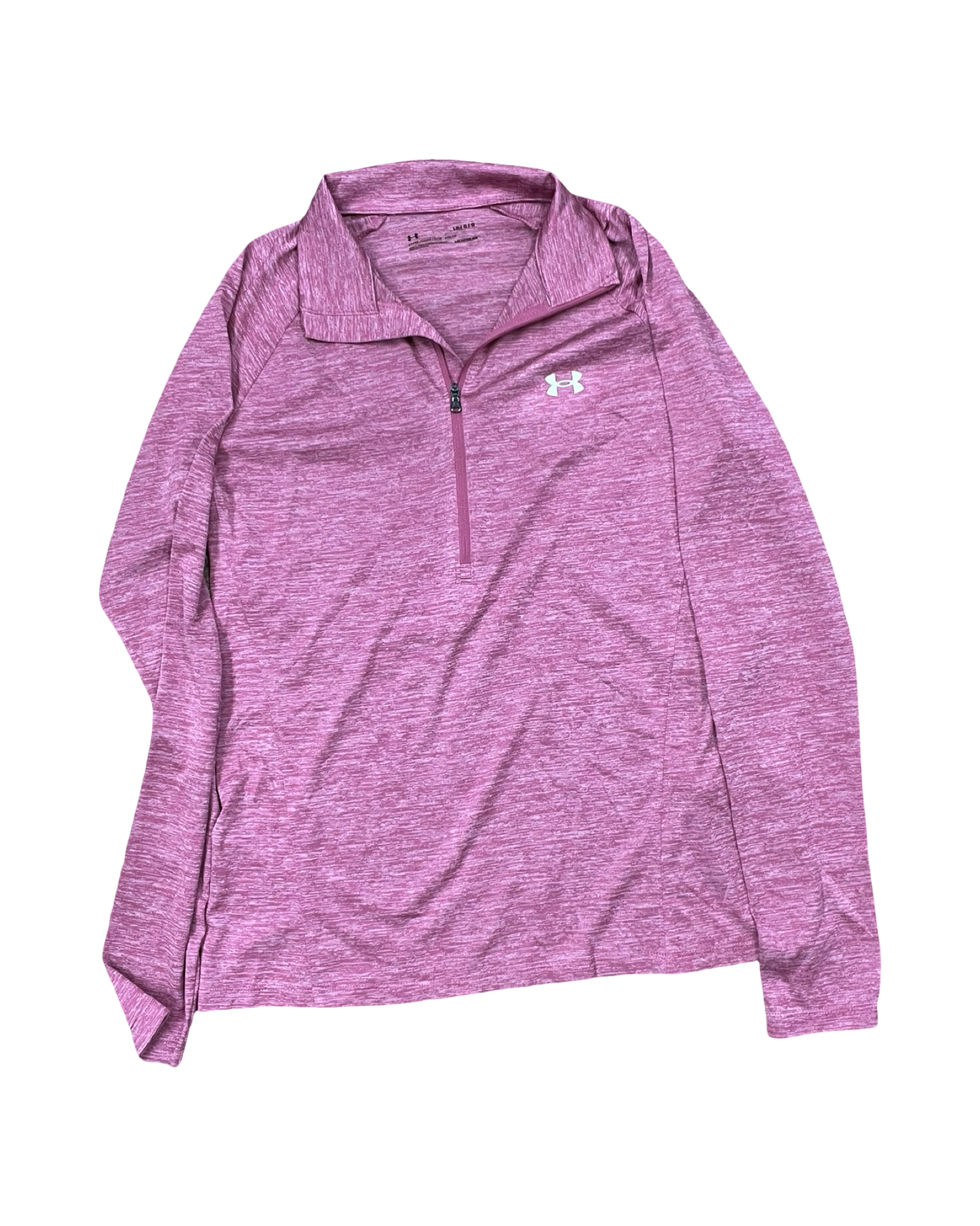 Athletic Sweatshirt Collar By Under Armour In Pink, Size:L