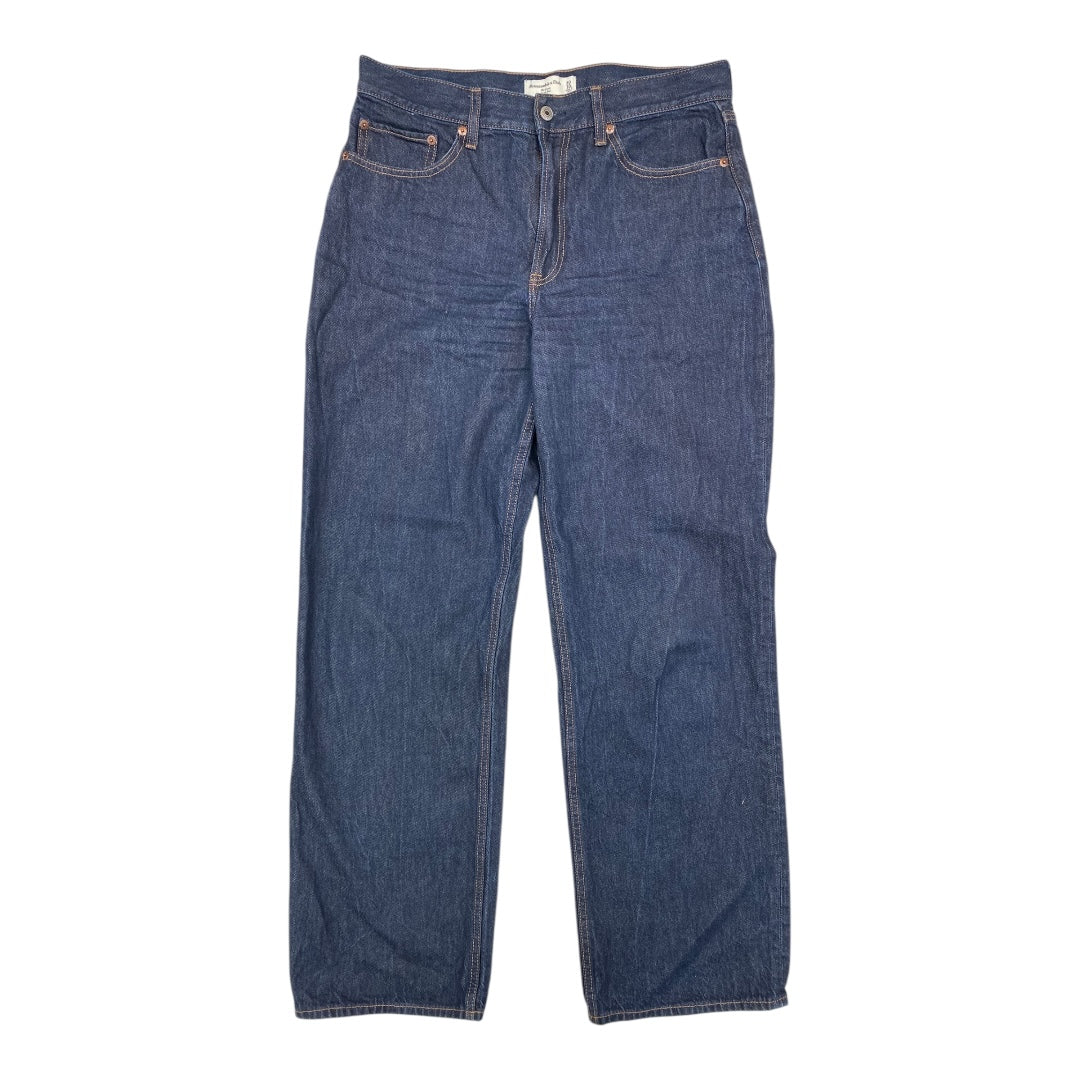 Jeans Wide Leg By Abercrombie And Fitch In Blue Denim, Size:10L