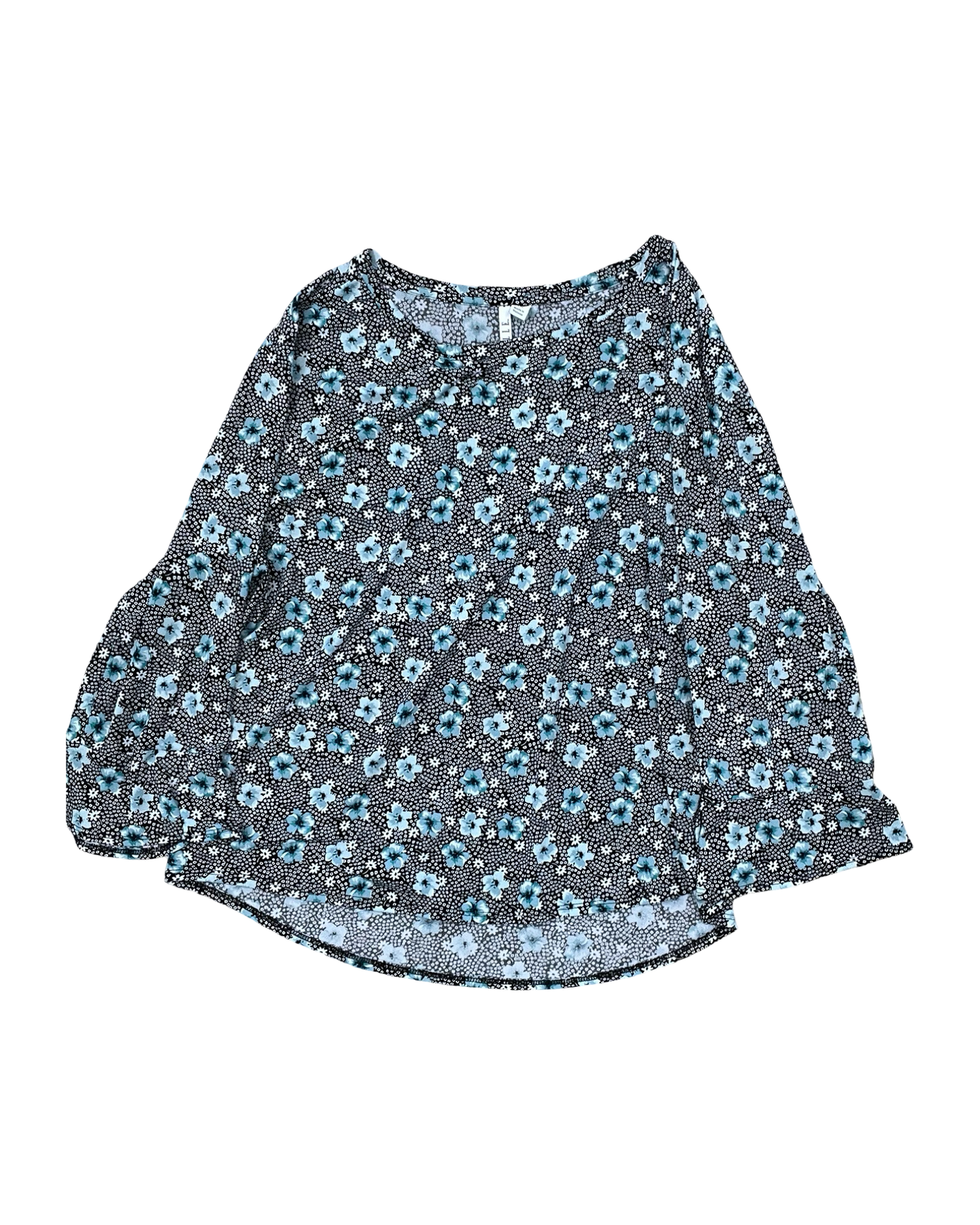 Top Ls By Elle In Black & Blue, Size:1X