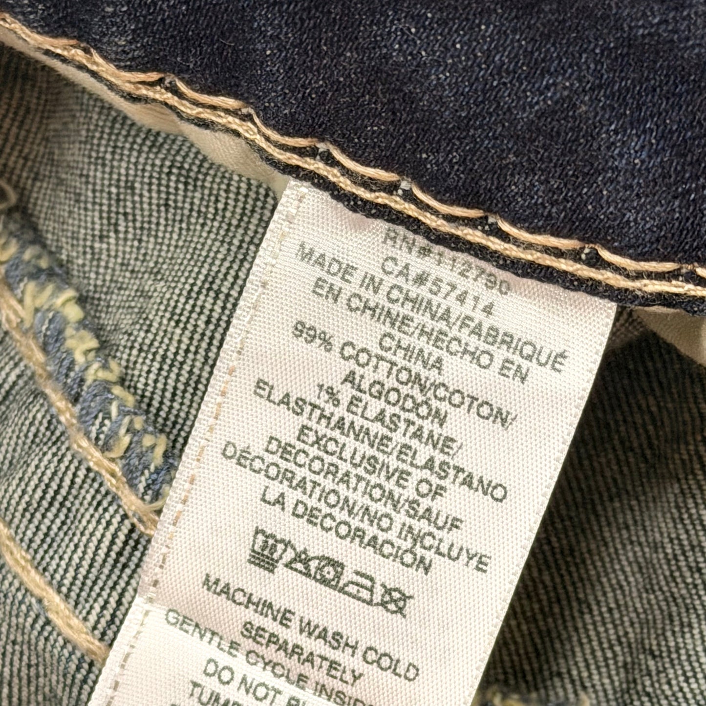 Jeans Boyfriend By True Religion In Blue Denim, Size: 14