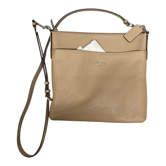Crossbody Designer By Coach In Tan, Size:Medium