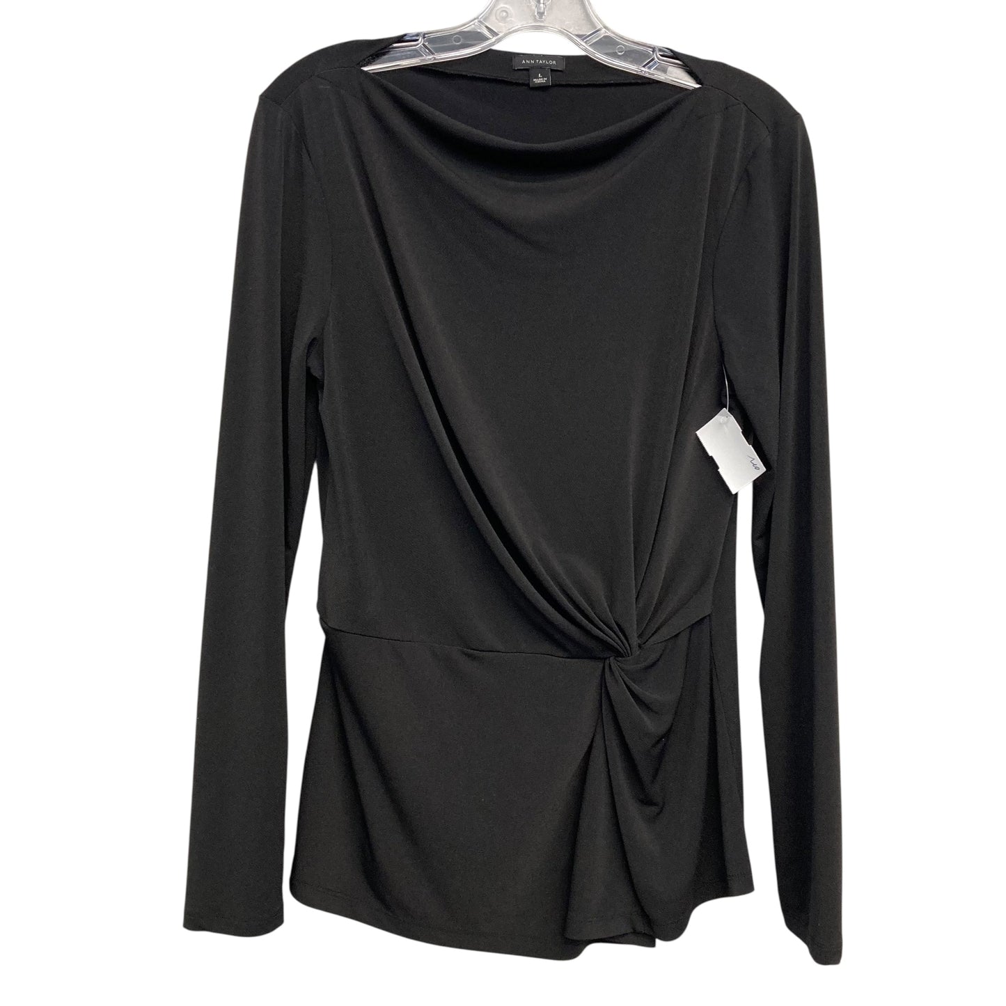 Top Ls By Ann Taylor In Black, Size:L