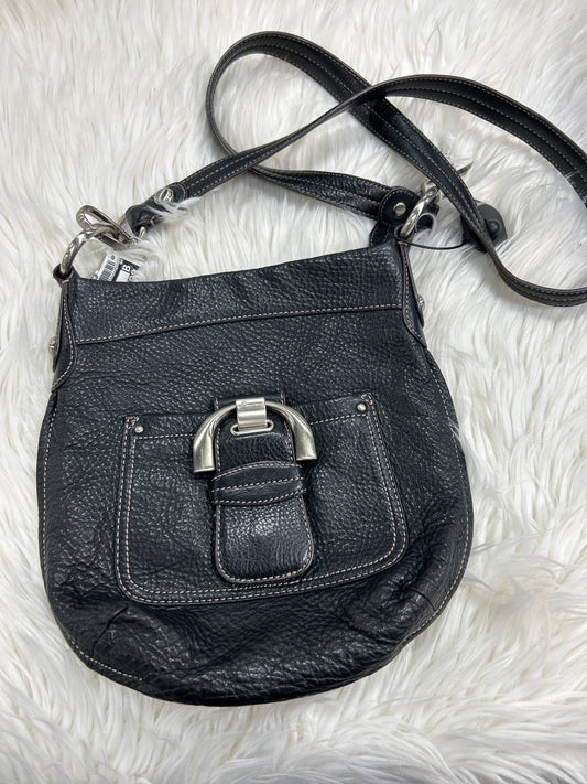 Handbag Leather By B. Makowsky In Black, Size:Small