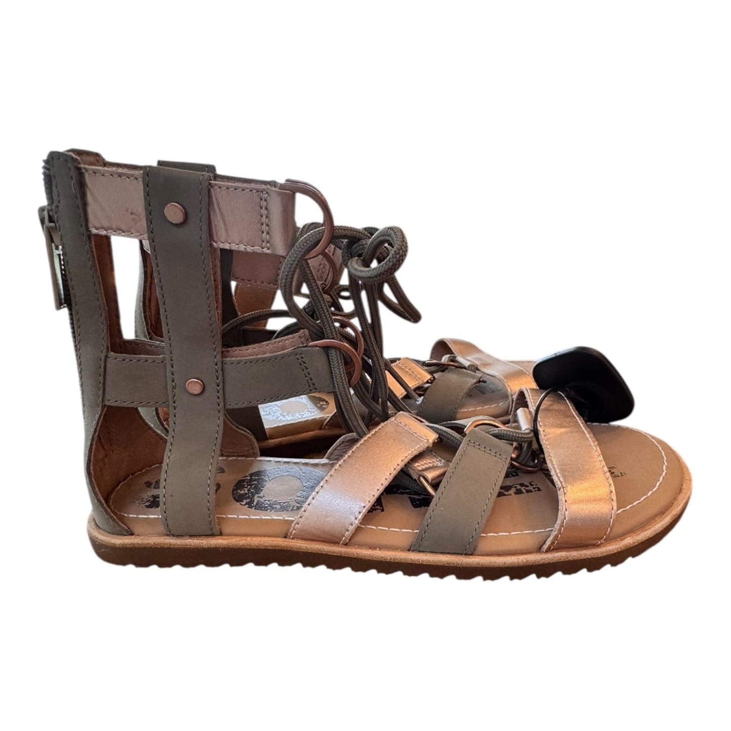 Sandals Designer By Sorel In Green, Size:8.5