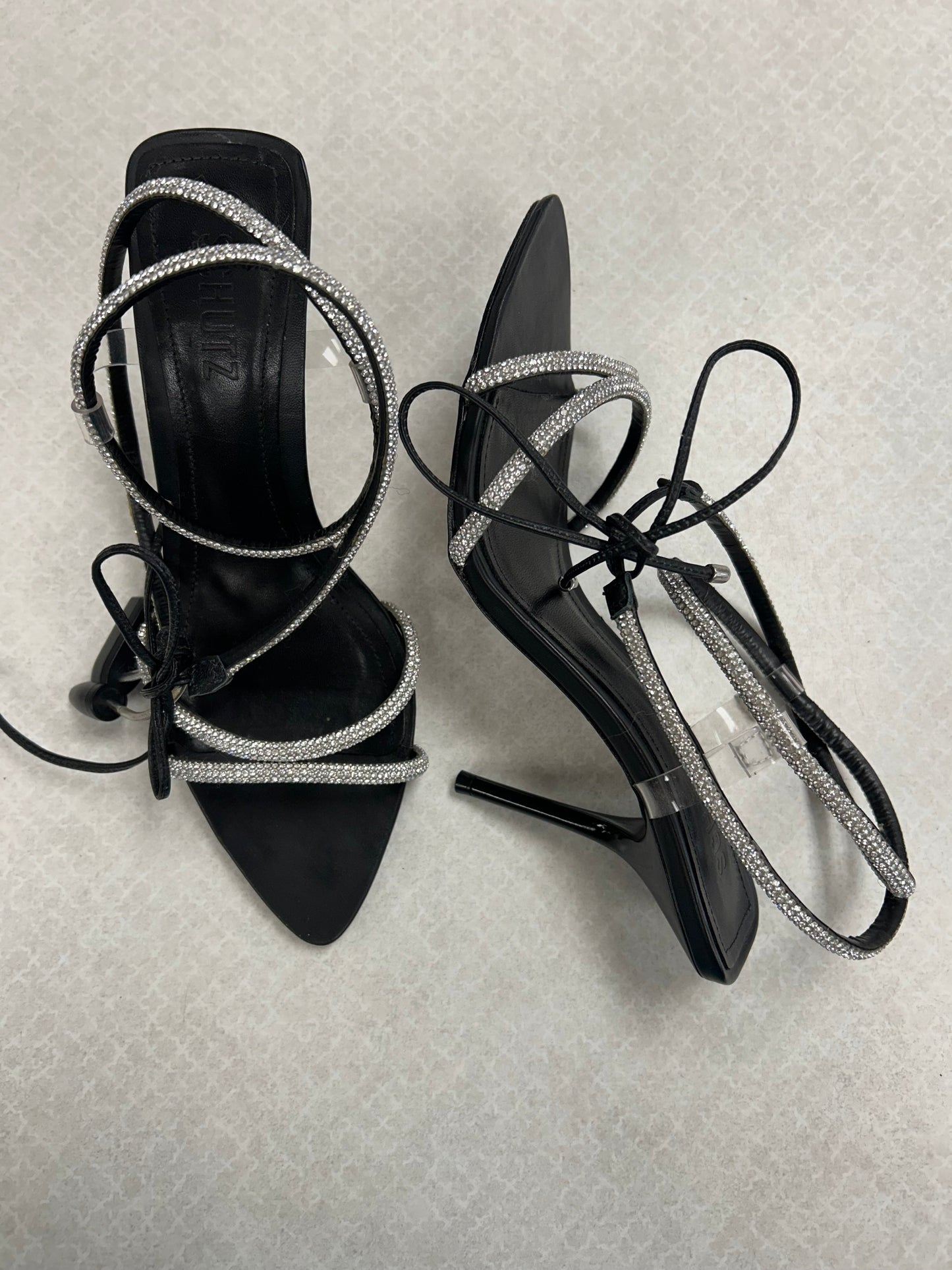 Sandals Heels Kitten By Schutz In Black, Size:7.5