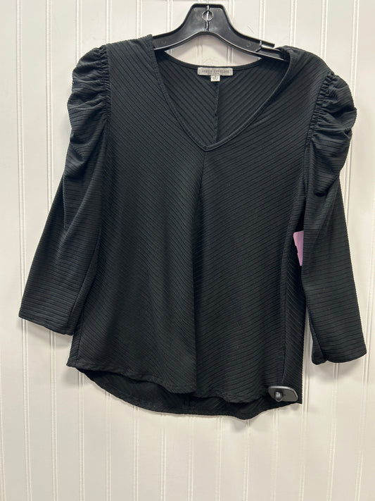 Top Ls By Green Envelope In Black, Size:S
