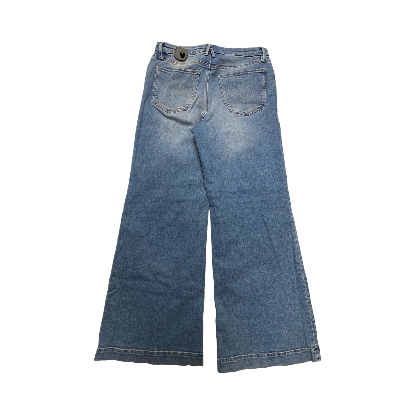 Jeans Wide Leg By Good American In Blue Denim, Size:12