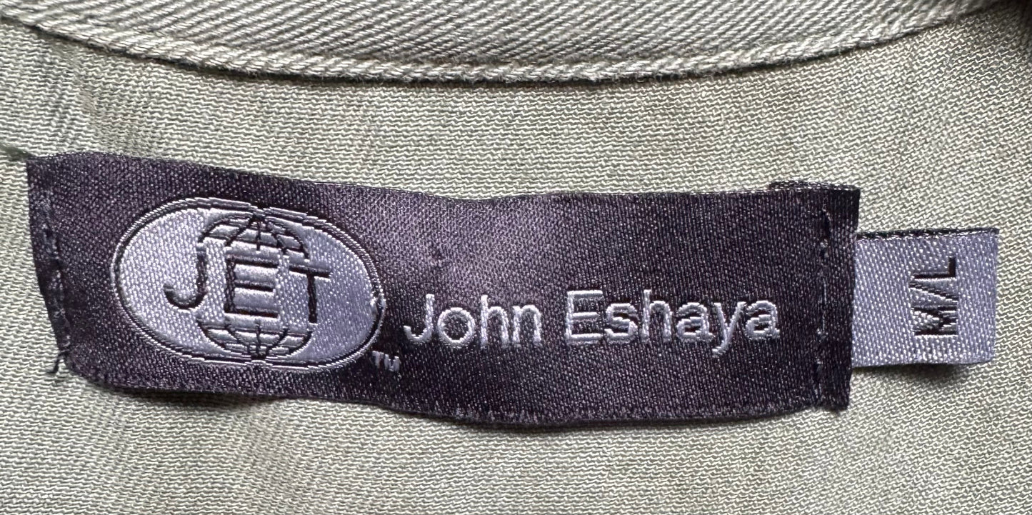 Jacket Utility By John Eshaya  In Green, Size: M