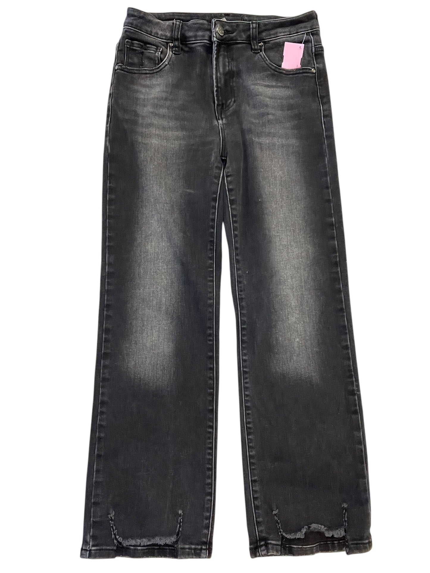 Jeans Straight By Risen In Black, Size:6