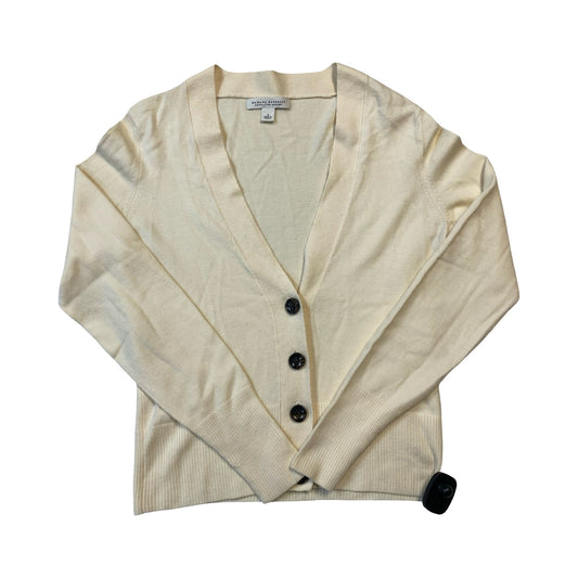 Sweater Cardigan By Banana Republic In Cream, Size:S