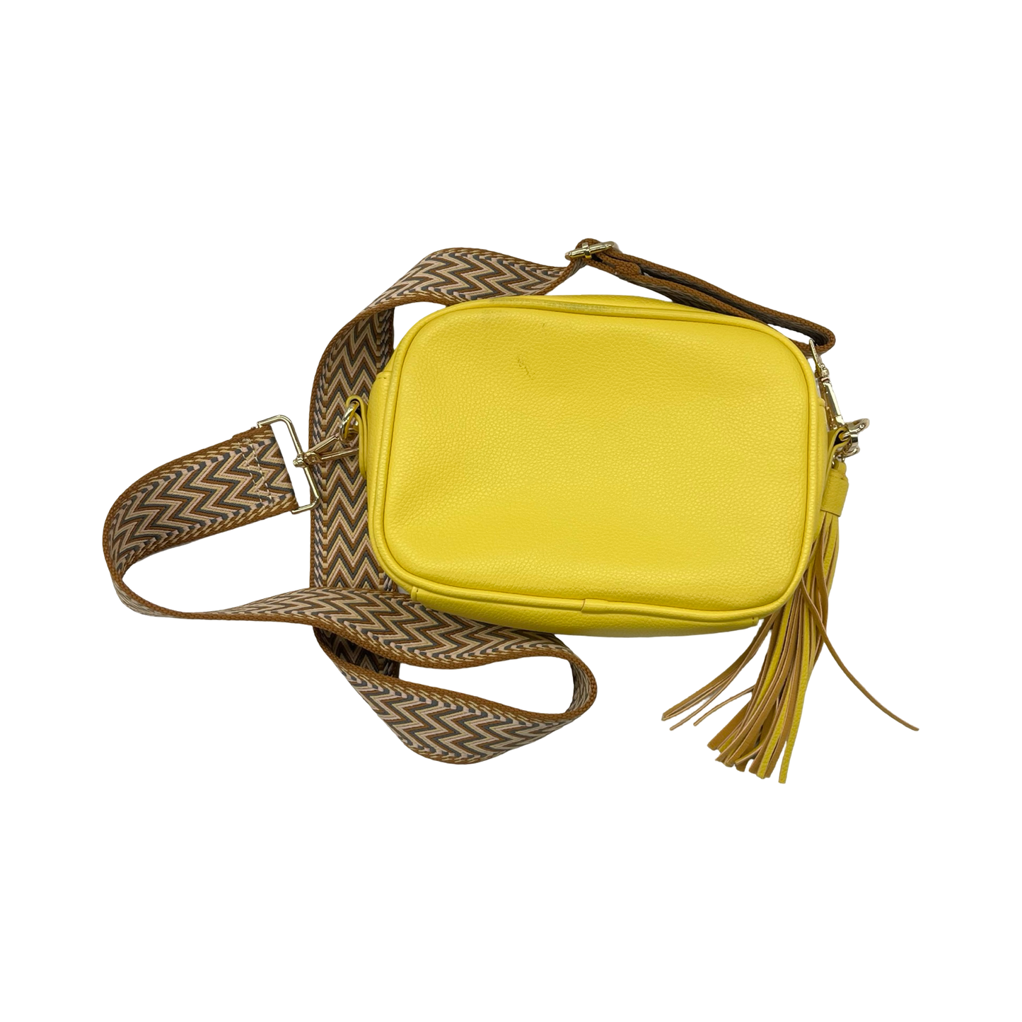 Crossbody By Cme In Yellow, Size:Medium
