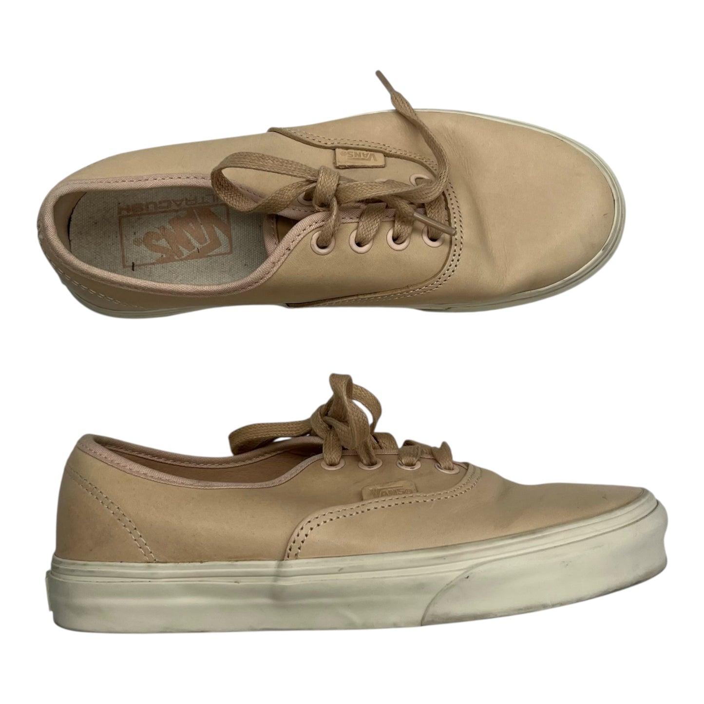 Shoes Sneakers By Vans In Tan, Size:6.5