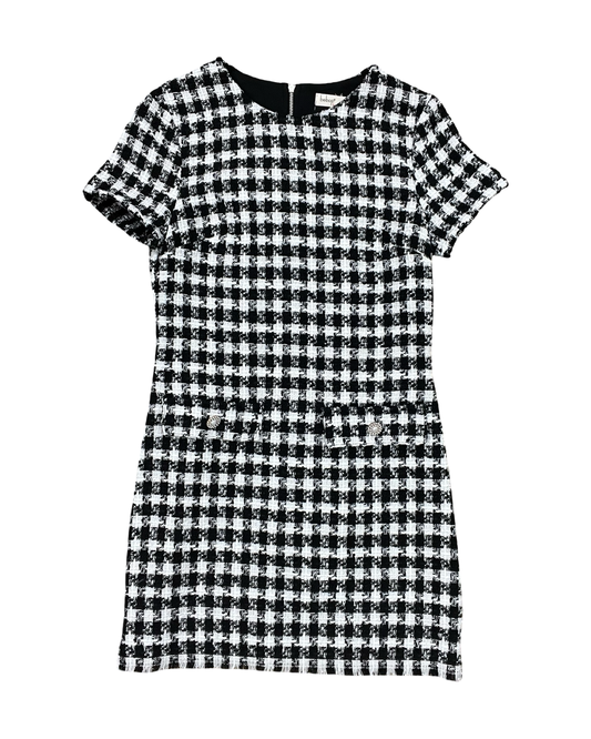 Dress Casual Midi By Bebop In Black & White, Size:S