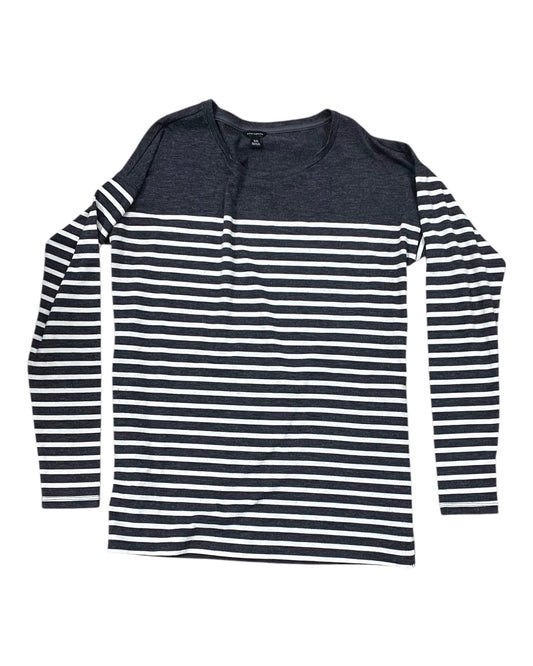 Top Ls By Ann Taylor In Cream & Grey, Size:Xs
