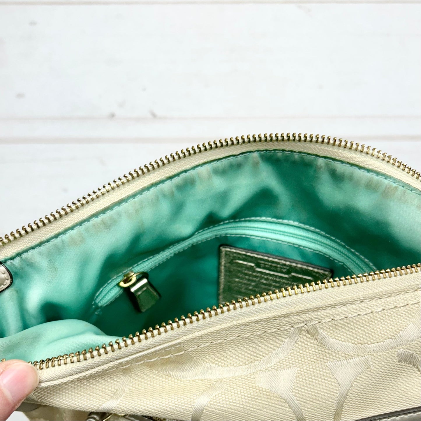 Crossbody Designer By Coach, Size: Medium