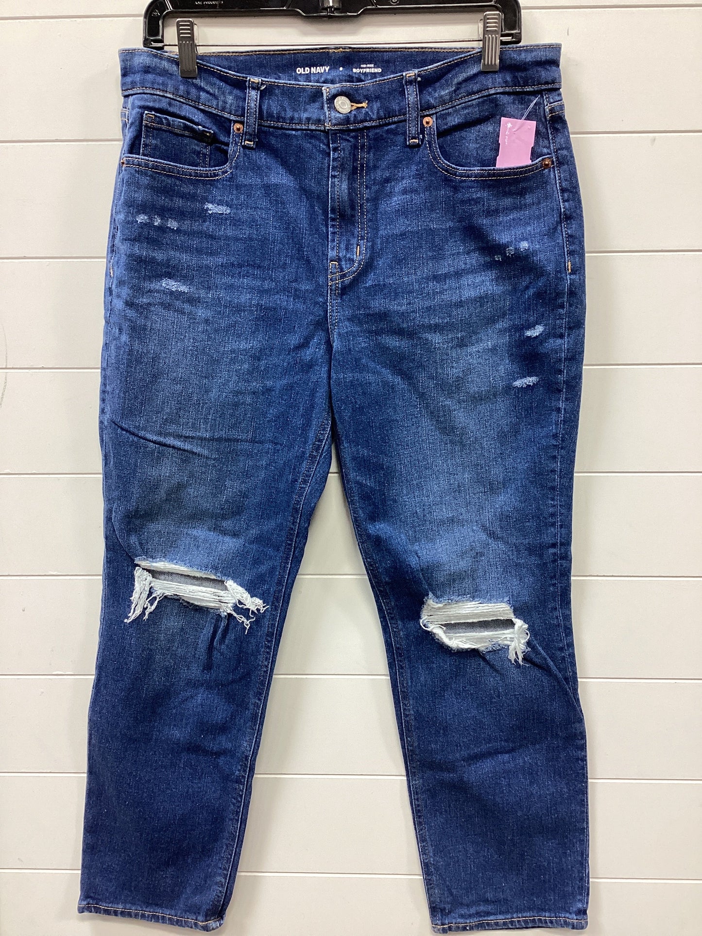 Jeans Boyfriend By Old Navy In Blue Denim, Size:8