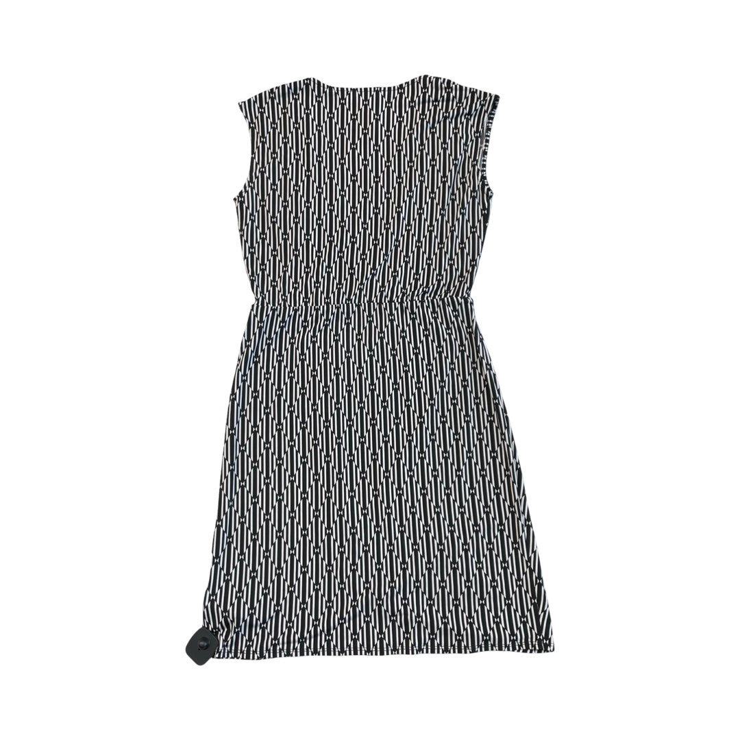 Dress Casual Midi By Michael By Michael Kors In Black & White, Size:S