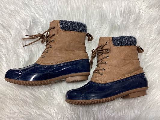 Boots Snow By Just Fab In Brown, Size:7.5