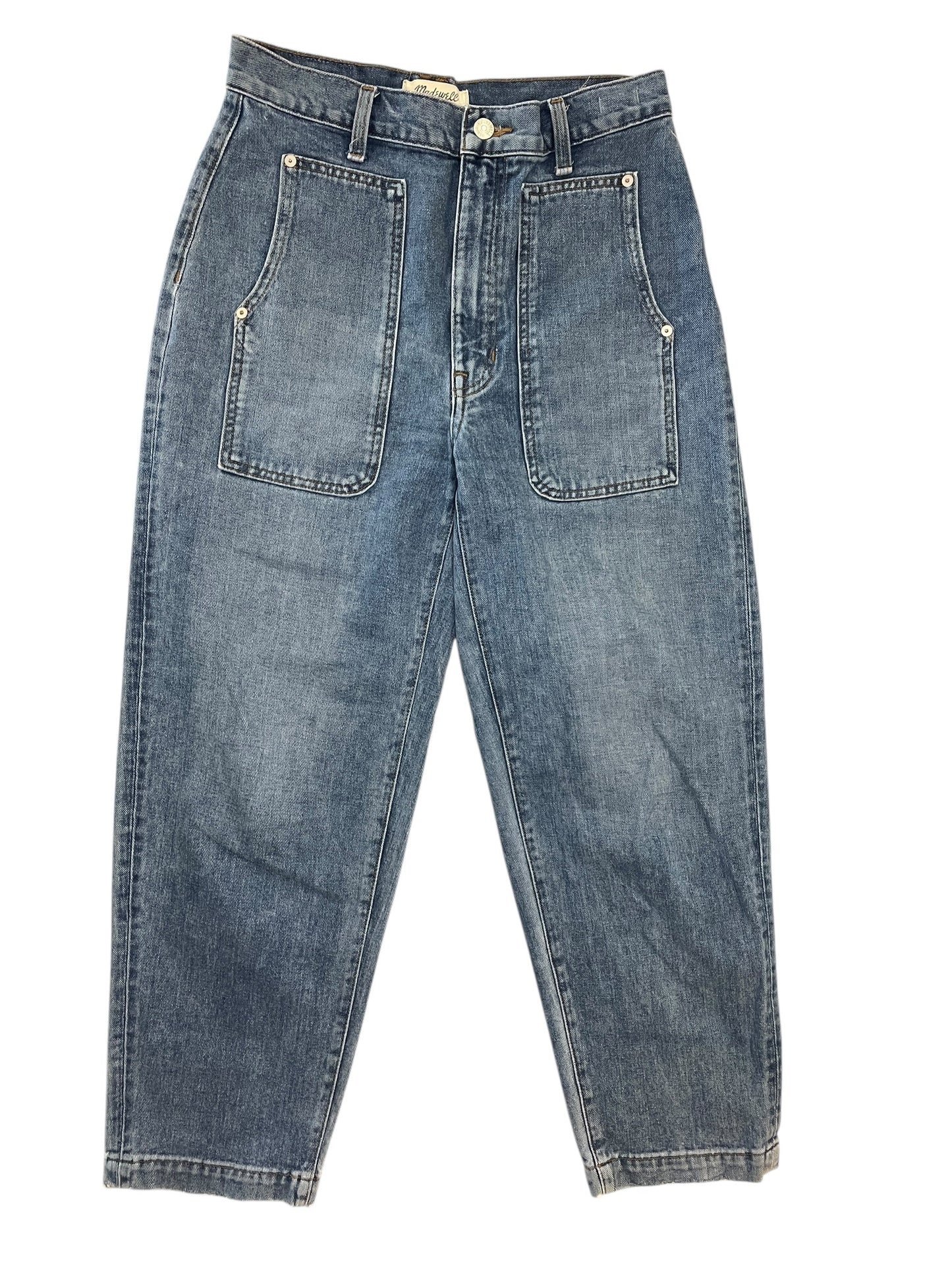 Jeans Boyfriend By Madewell In Blue Denim, Size:4