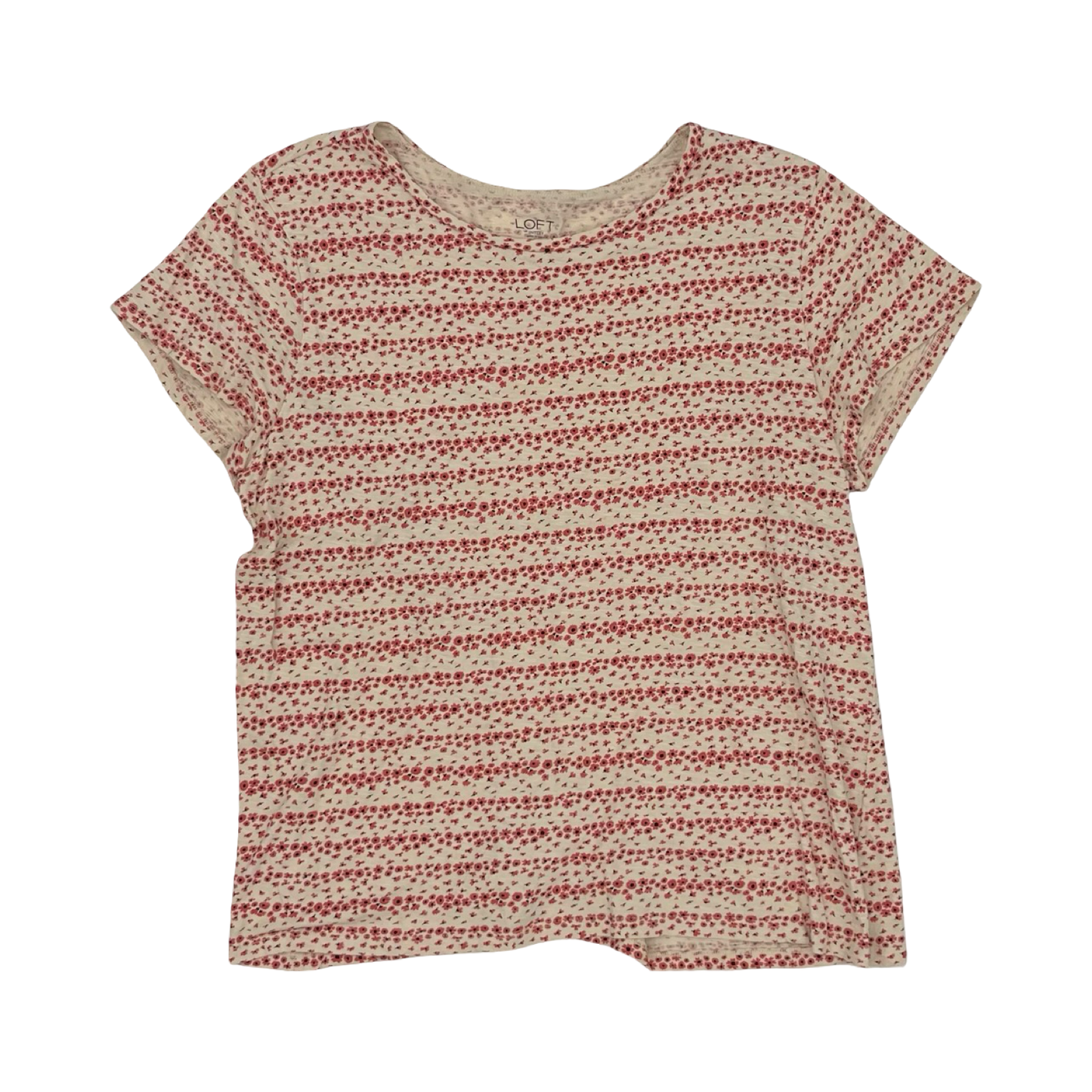 Top Ss By Loft In Floral Print, Size:Xl