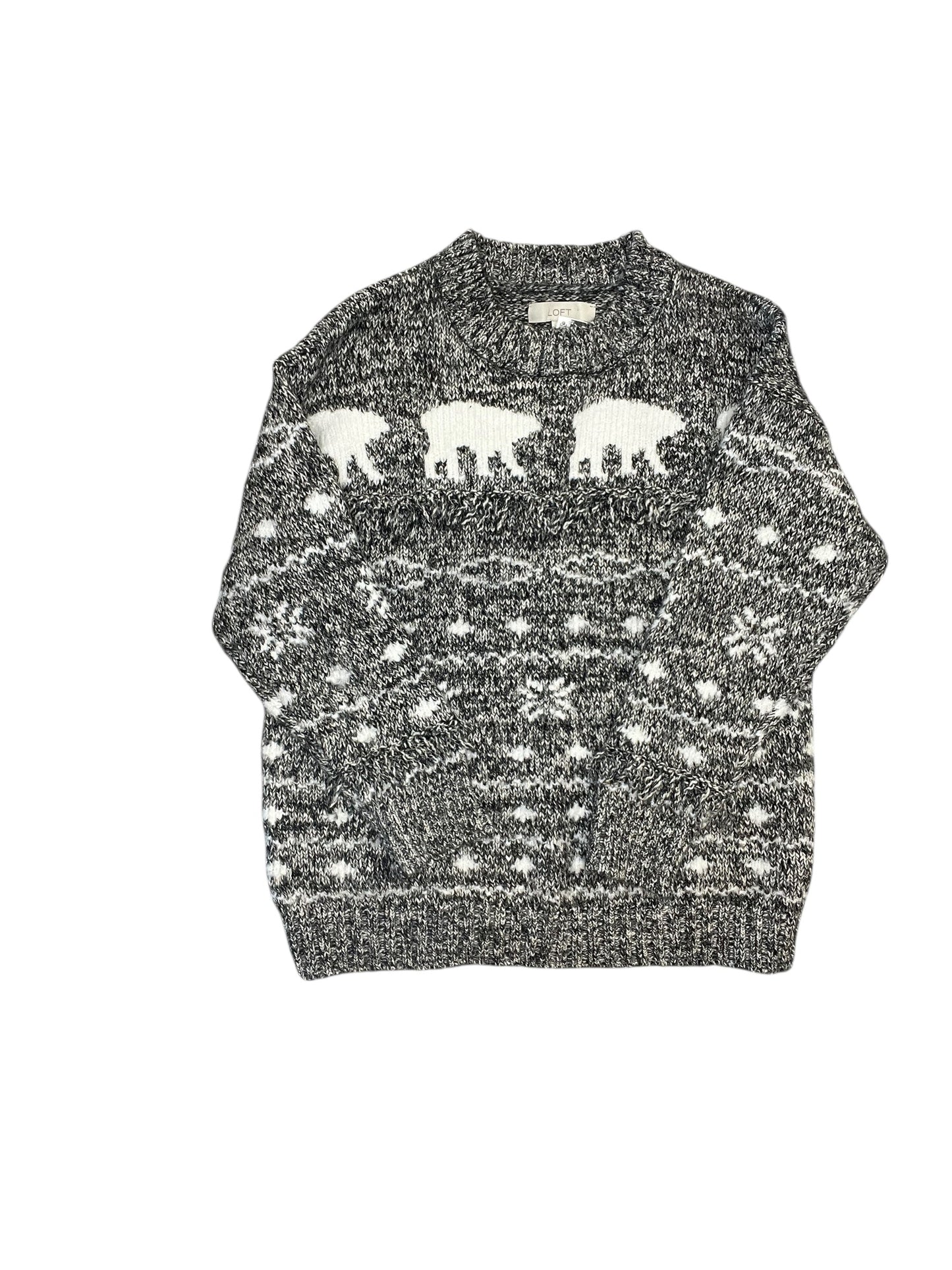 Sweater By Loft In Grey, Size:L