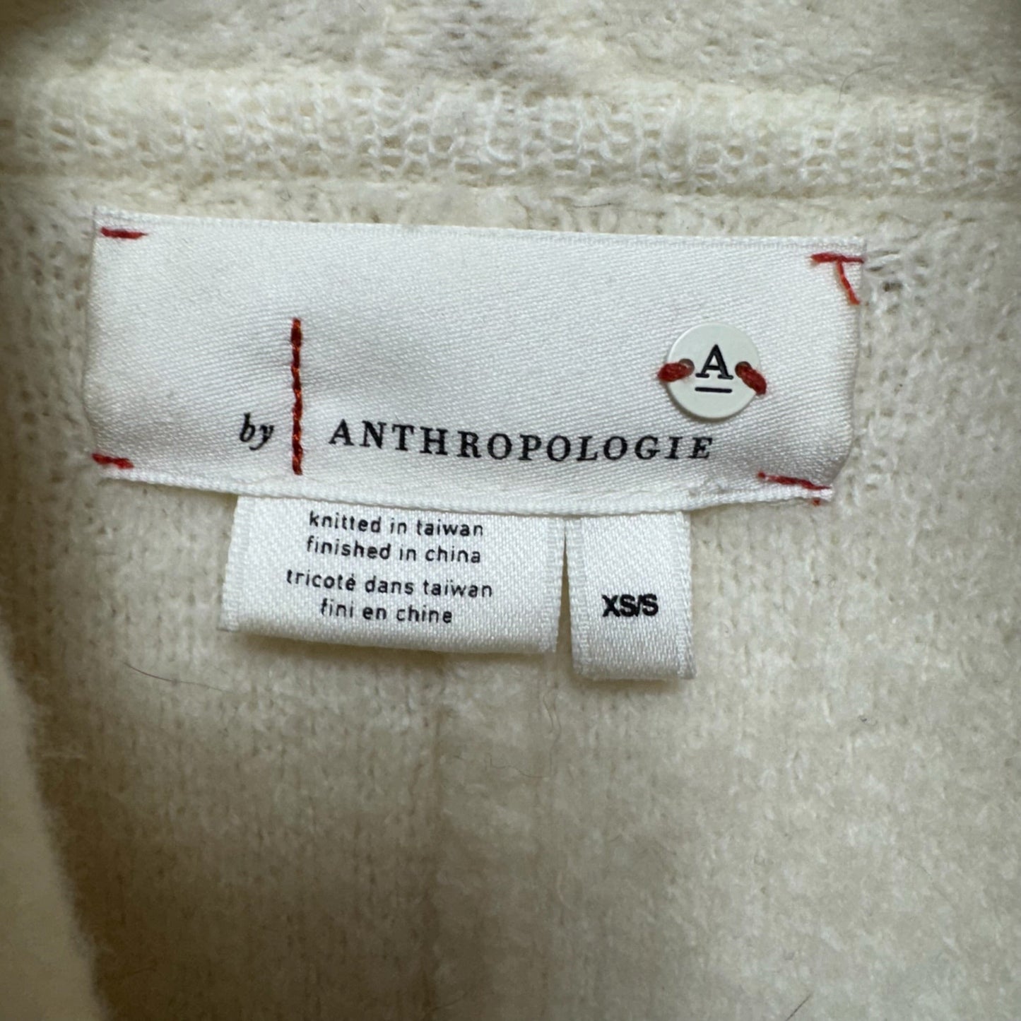 Hygge Cardigan Sweater By Anthropologie In Cream, Size: XXS
