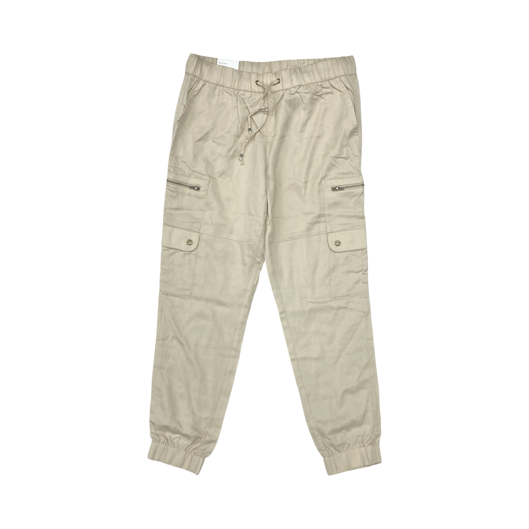 Pants Joggers By Banana Republic In Cream, Size:M