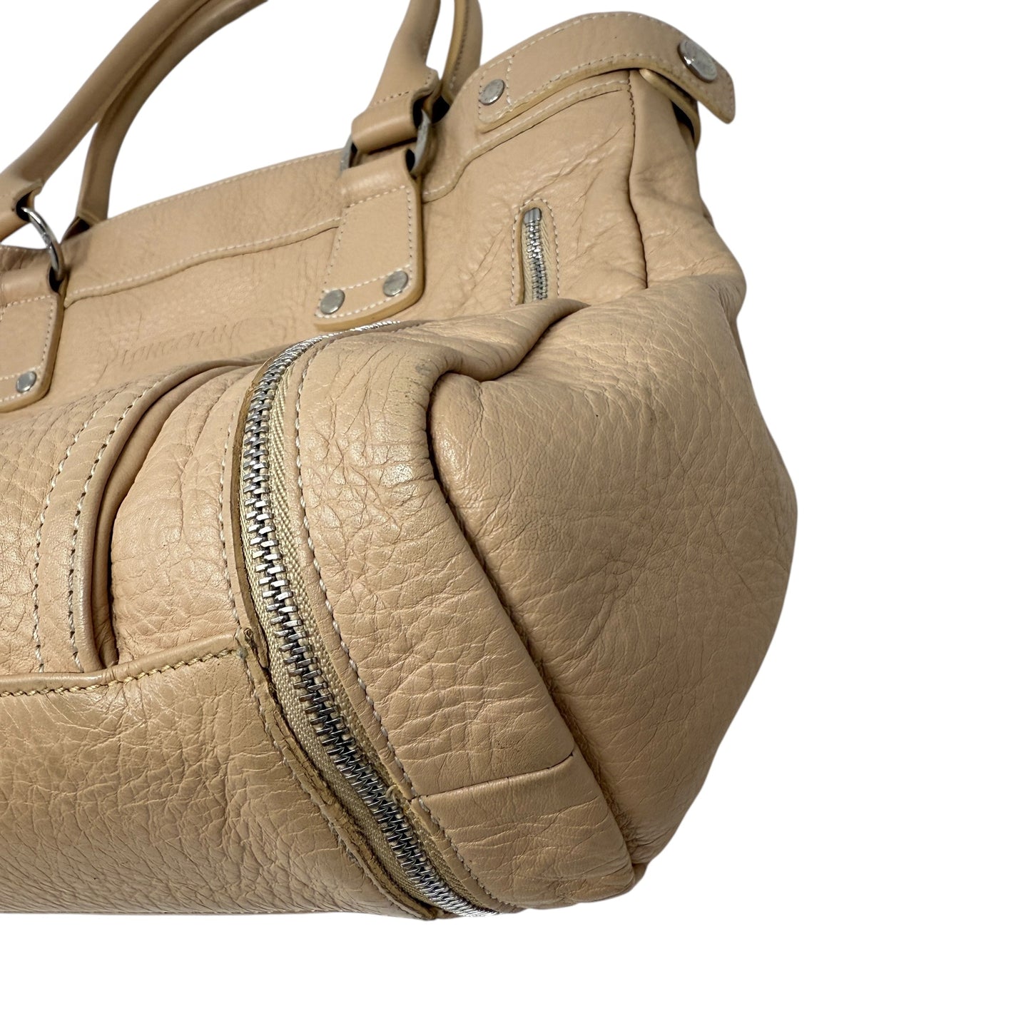 Rodeo Leather Satchel Designer By Longchamp, Size: Medium