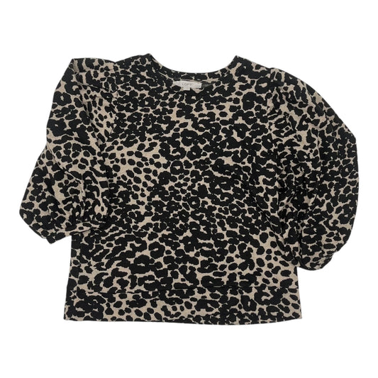 Top 3/4 Sleeve By Loft In Animal Print, Size:L