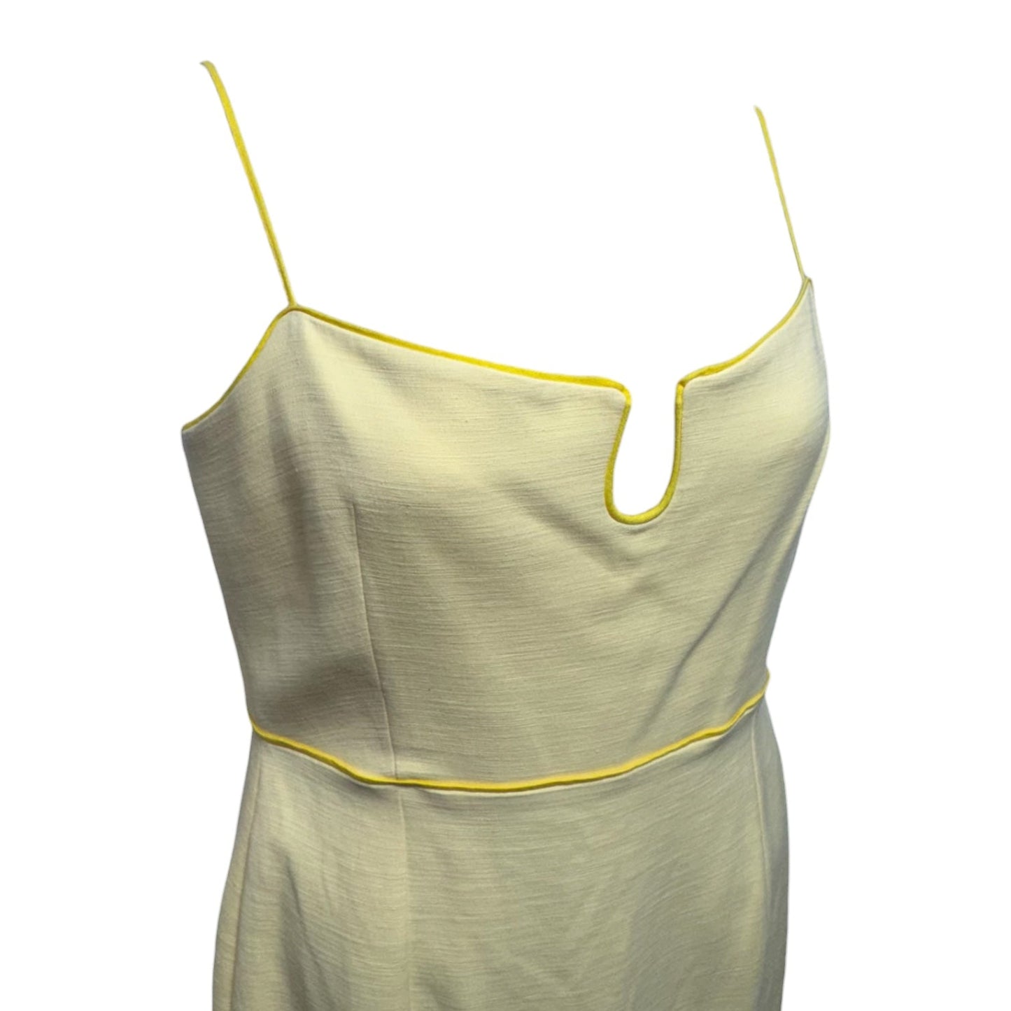 Kate Square Neckline Midi Dress By Mary Glenn For Antonio Melani In Butter, Size: 12