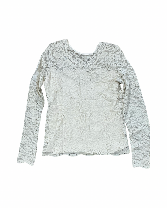 Top Ls By Bke In Cream, Size:M