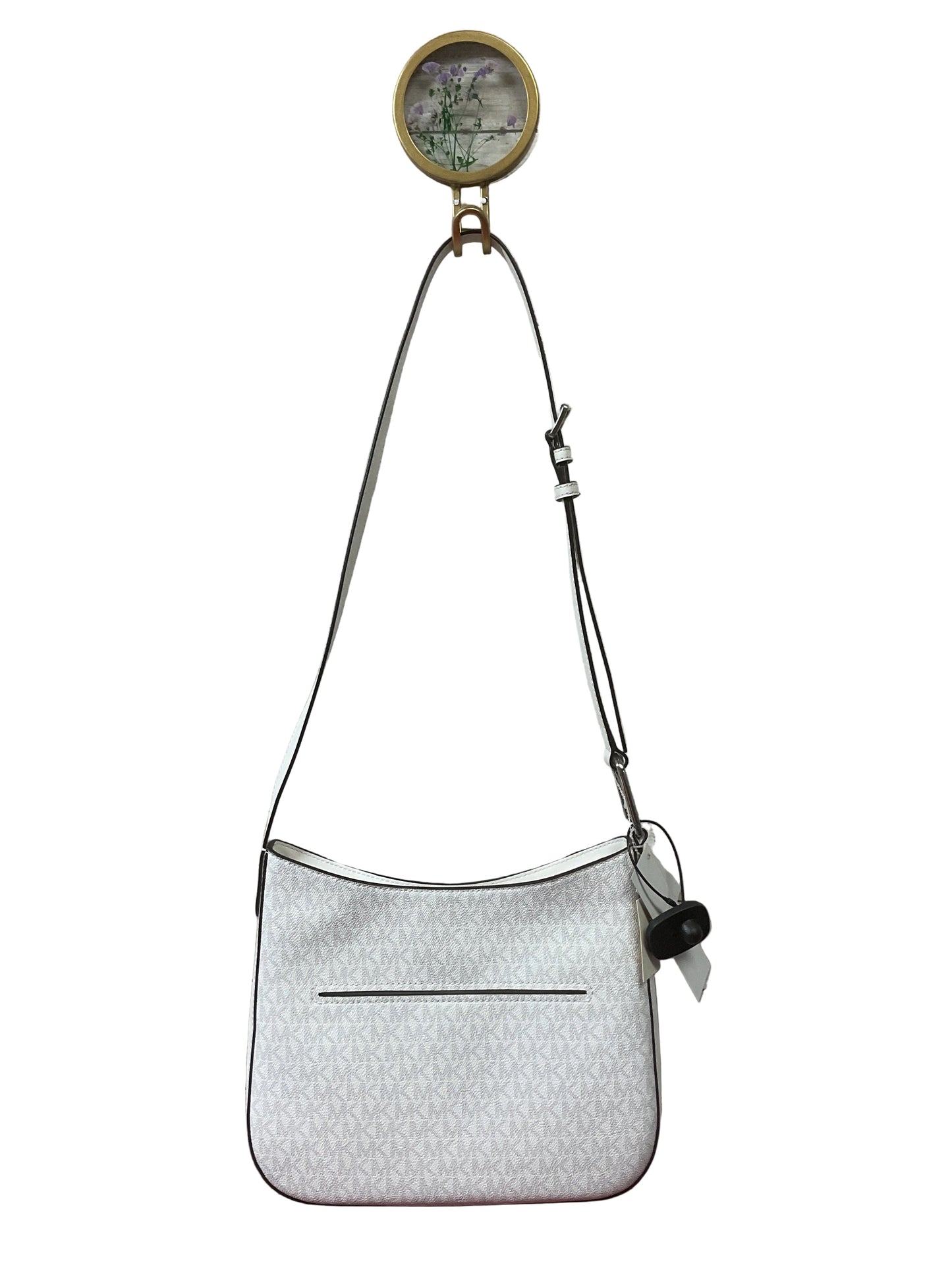 Handbag Designer By Michael Kors In White, Size:Medium