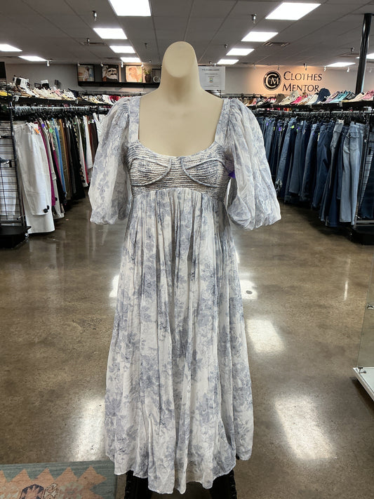 Dress Casual Maxi By Clothes Mentor In Blue & White, Size:S