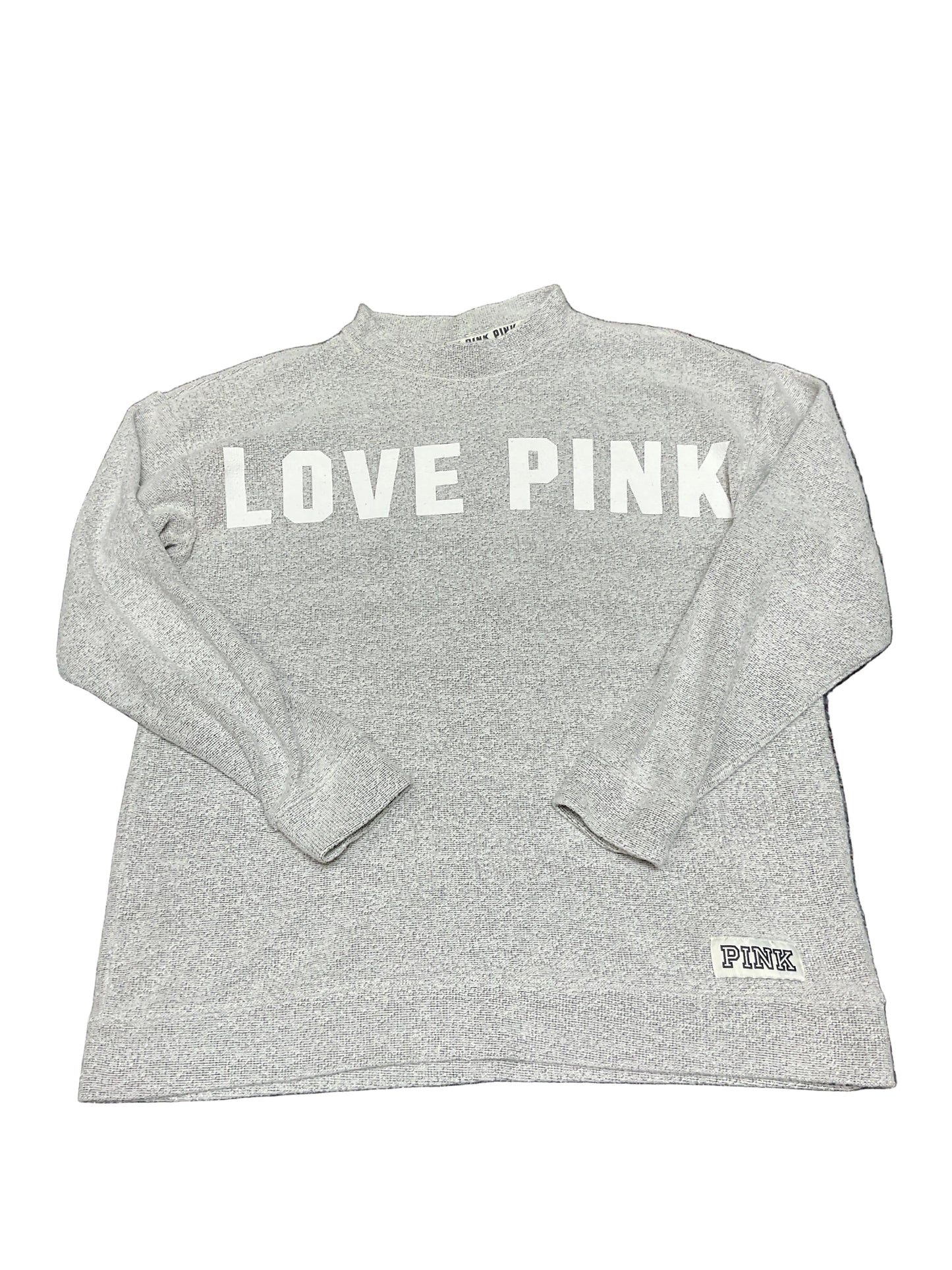 Sweatshirt Crewneck By Pink In Grey, Size:S