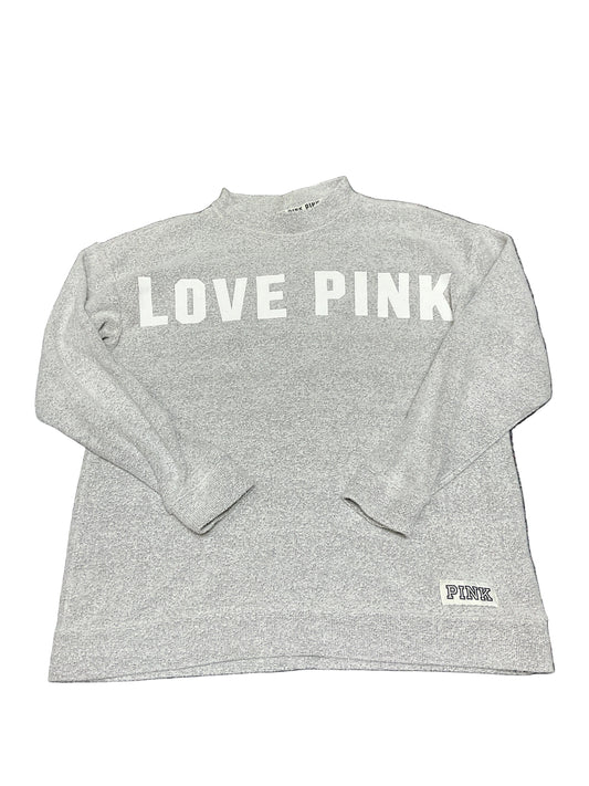 Sweatshirt Crewneck By Pink In Grey, Size:S