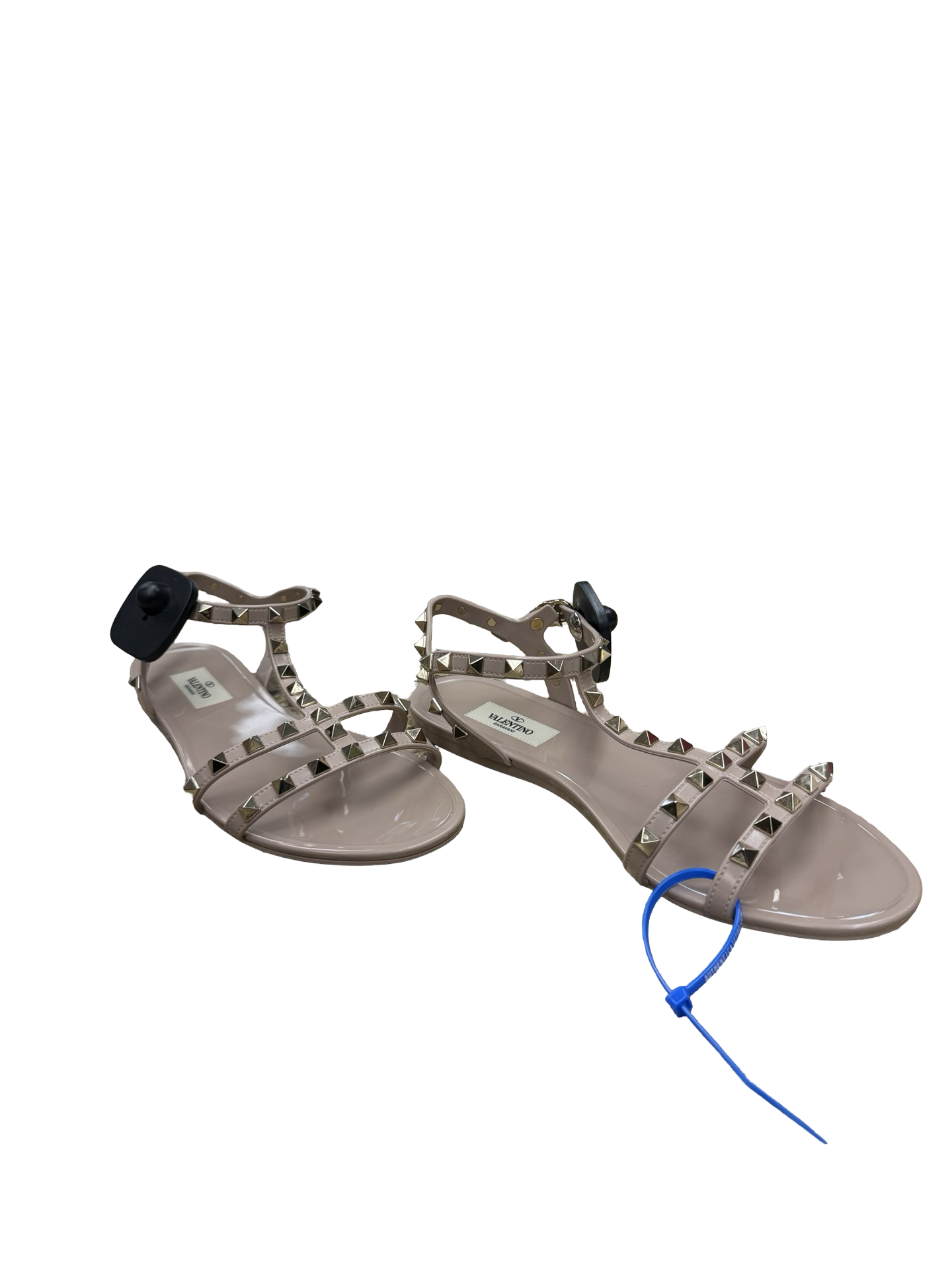 Sandals Luxury Designer By Valentino-Garavani In Beige, Size:9