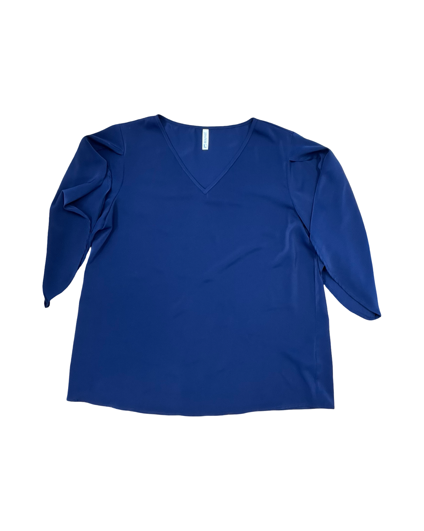 Top 3/4 Sleeve By Clothes Mentor In Navy, Size:L