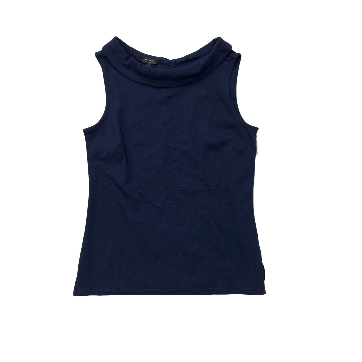 Top Sleeveless By Talbots In Navy, Size:Sp