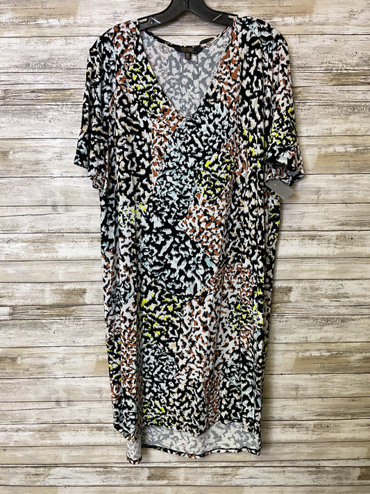 Tunic Ss By Christian Siriano In Black & White, Size:Xxl